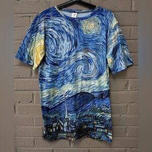Van Gogh Print Shirt S